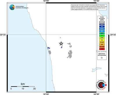 Mappa EMS - territori località