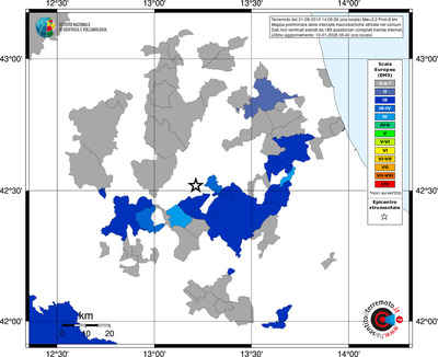 Mappa EMS - territori comuni