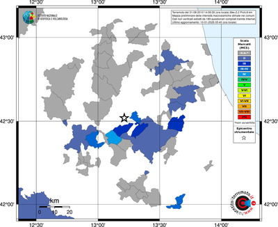 Mappa MCS - territori comuni