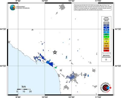 Mappa MCS - territori località