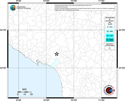 Mappa territorio comunale con almeno 3 questionari