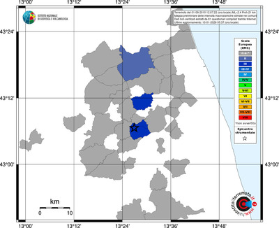 Mappa EMS - territori comuni