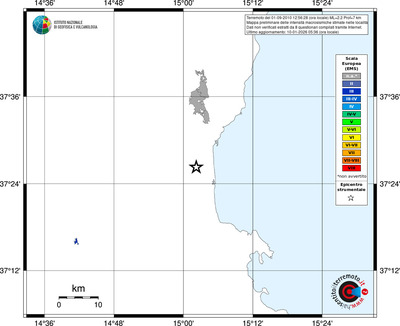 Mappa EMS - territori località