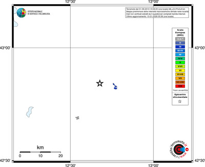 Mappa EMS - territori località