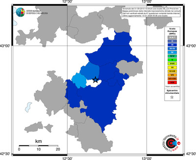 Mappa EMS - territori comuni