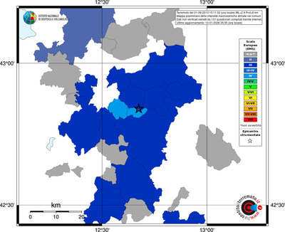 Mappa EMS - territori comuni