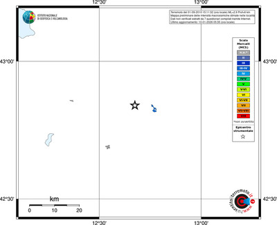 Mappa MCS - territori località