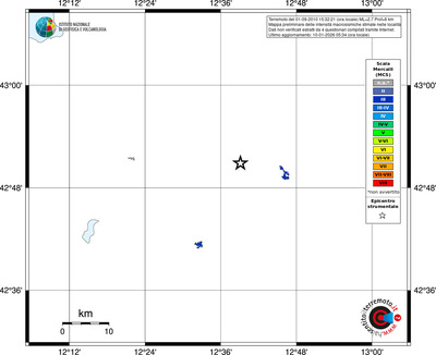 Mappa MCS - territori località