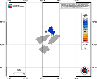 Mappa MCS - territori comuni