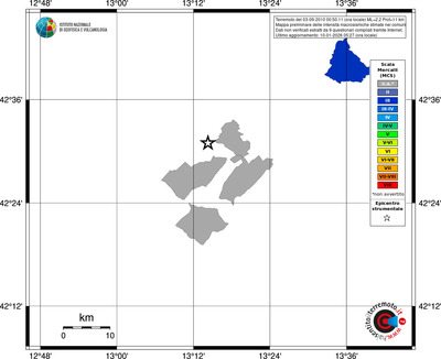 Mappa MCS - territori comuni