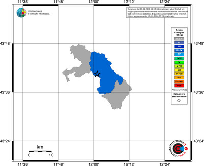Mappa EMS - territori comuni