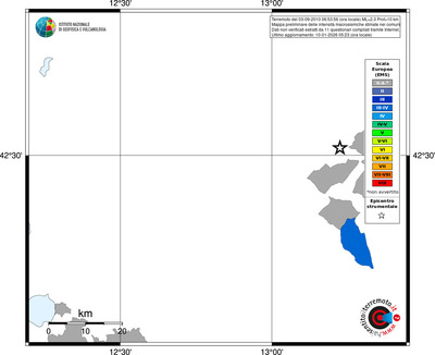 Mappa EMS - territori comuni