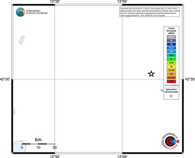Mappa EMS - territori località