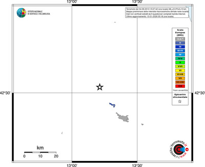 Mappa EMS - territori località