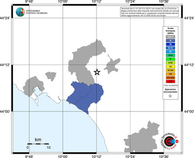 Mappa EMS - territori comuni