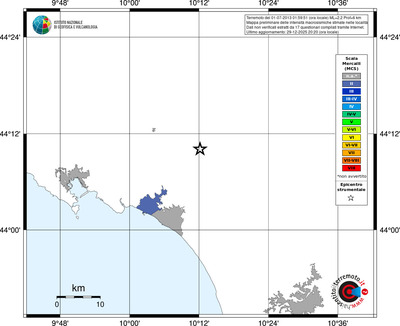 Mappa MCS - territori località