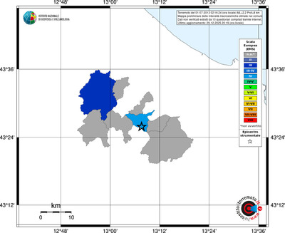 Mappa EMS - territori comuni