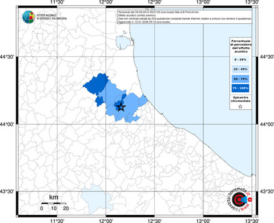 Mappa territorio comunale con almeno 3 questionari
