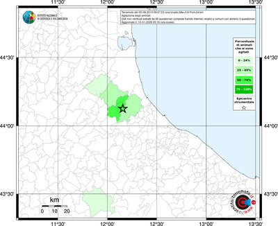 Mappa territorio comunale con almeno 3 questionari