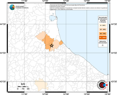 Mappa territorio comunale con almeno 3 questionari