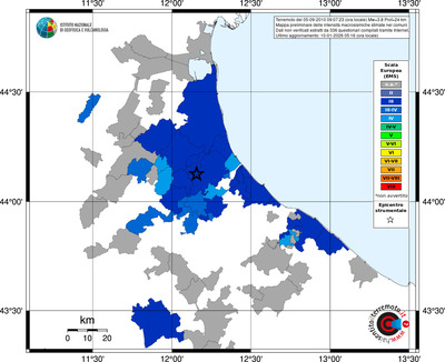 Mappa EMS - territori comuni