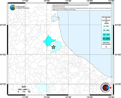 Mappa territorio comunale con almeno 3 questionari