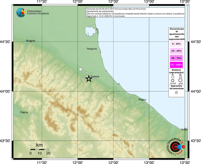 Mappa comuni con almeno 3 questionari