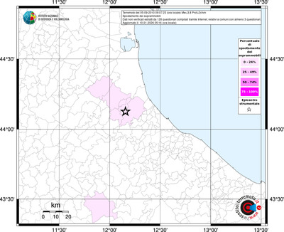 Mappa territorio comunale con almeno 3 questionari