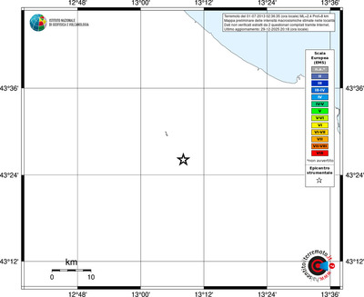 Mappa EMS - territori località