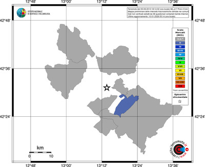 Mappa MCS - territori comuni