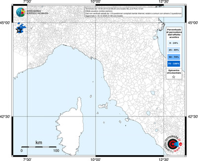 Mappa territorio comunale con almeno 3 questionari