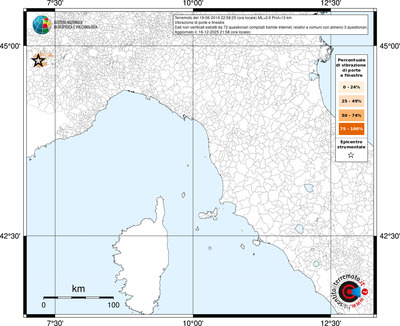 Mappa territorio comunale con almeno 3 questionari