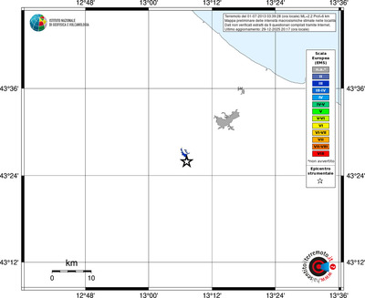 Mappa EMS - territori località
