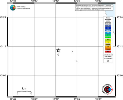 Mappa EMS - territori località