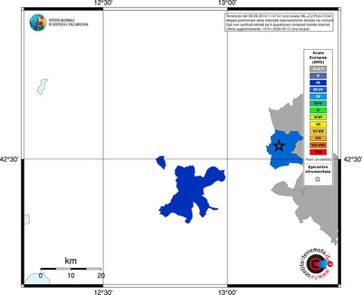 Mappa EMS - territori comuni