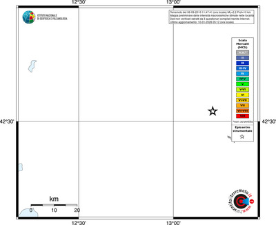 Mappa MCS - territori località