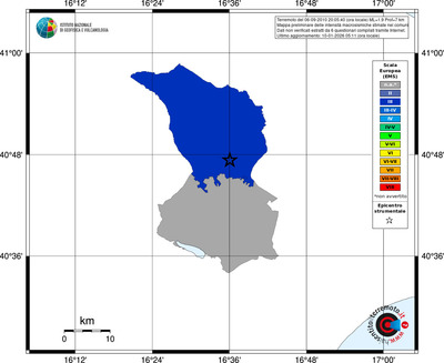 Mappa EMS - territori comuni