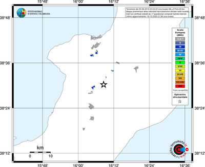 Mappa EMS - territori località