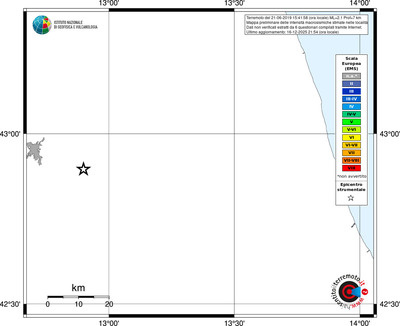 Mappa EMS - territori località