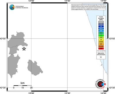 Mappa EMS - territori comuni