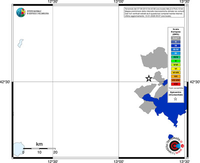 Mappa EMS - territori comuni