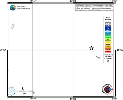 Mappa MCS - territori località