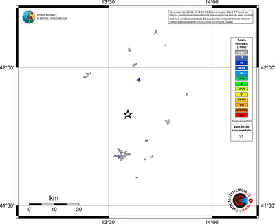 Mappa MCS - territori località