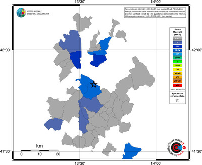 Mappa MCS - territori comuni