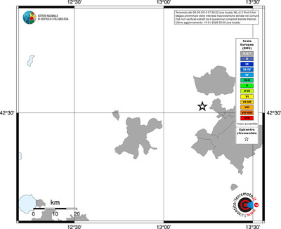 Mappa EMS - territori comuni