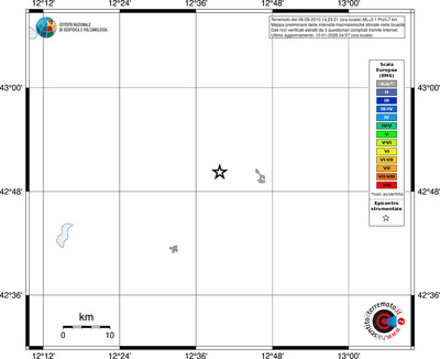 Mappa EMS - territori località
