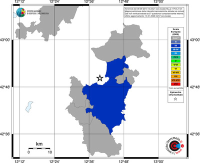 Mappa EMS - territori comuni