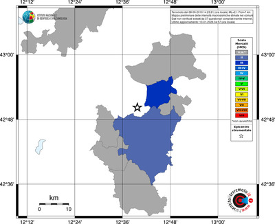 Mappa MCS - territori comuni