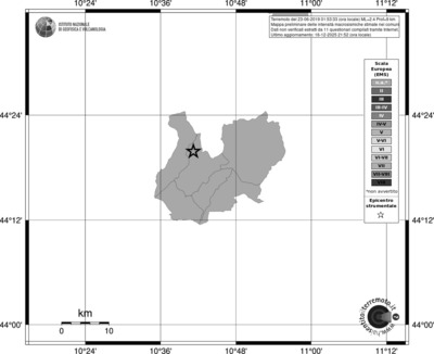 Mappa EMS - territori comuni
