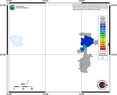 Mappa EMS - territori comuni